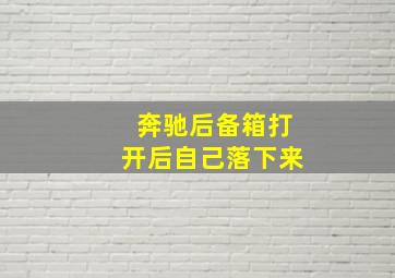 奔驰后备箱打开后自己落下来