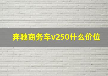 奔驰商务车v250什么价位