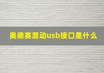 奥德赛混动usb接口是什么