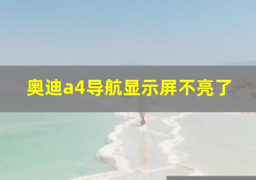 奥迪a4导航显示屏不亮了