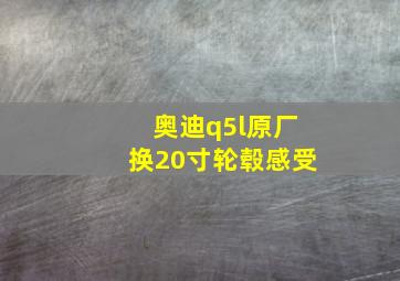 奥迪q5l原厂换20寸轮毂感受