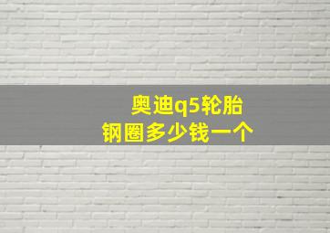 奥迪q5轮胎钢圈多少钱一个