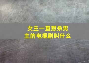 女主一直想杀男主的电视剧叫什么