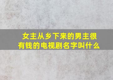 女主从乡下来的男主很有钱的电视剧名字叫什么