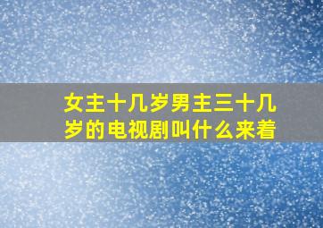 女主十几岁男主三十几岁的电视剧叫什么来着