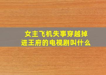 女主飞机失事穿越掉进王府的电视剧叫什么