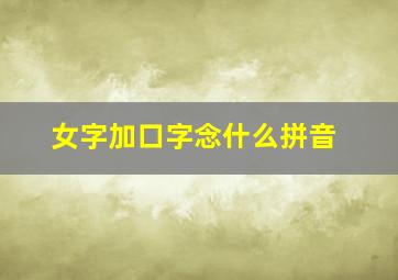 女字加口字念什么拼音