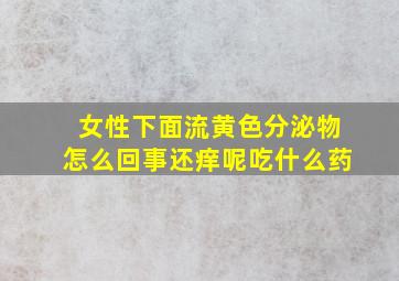 女性下面流黄色分泌物怎么回事还痒呢吃什么药