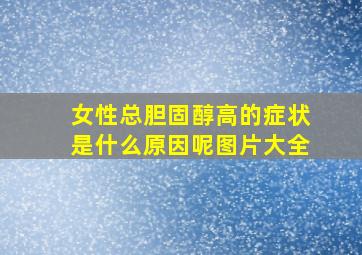 女性总胆固醇高的症状是什么原因呢图片大全