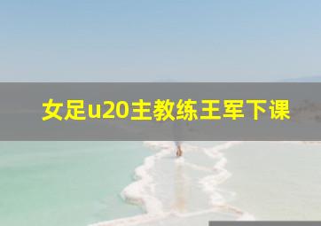 女足u20主教练王军下课