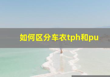 如何区分车衣tph和pu