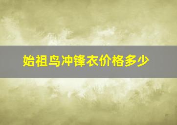 始祖鸟冲锋衣价格多少