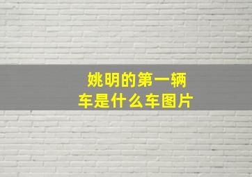 姚明的第一辆车是什么车图片