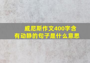 威尼斯作文400字含有动静的句子是什么意思