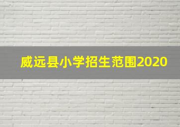 威远县小学招生范围2020