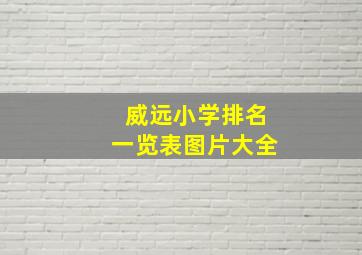 威远小学排名一览表图片大全