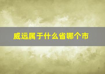 威远属于什么省哪个市