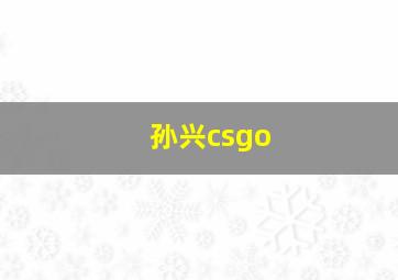 孙兴csgo