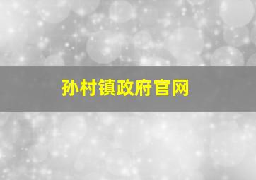 孙村镇政府官网