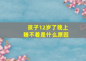 孩子12岁了晚上睡不着是什么原因