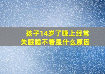 孩子14岁了晚上经常失眠睡不着是什么原因