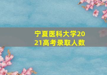 宁夏医科大学2021高考录取人数