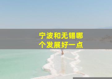 宁波和无锡哪个发展好一点