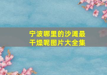 宁波哪里的沙滩最干燥呢图片大全集