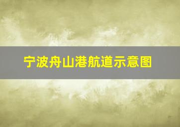 宁波舟山港航道示意图