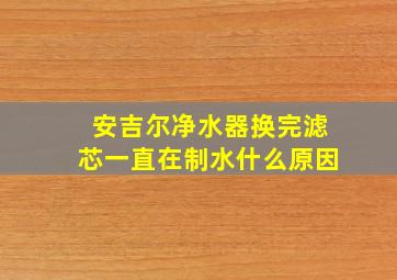 安吉尔净水器换完滤芯一直在制水什么原因