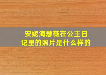 安妮海瑟薇在公主日记里的照片是什么样的