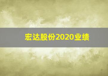 宏达股份2020业绩