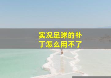 实况足球的补丁怎么用不了