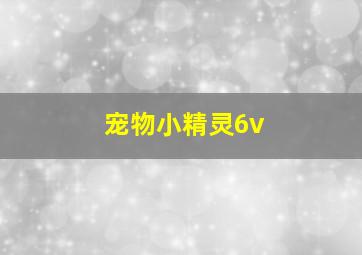 宠物小精灵6v