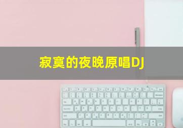 寂寞的夜晚原唱DJ