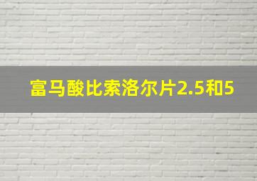 富马酸比索洛尔片2.5和5