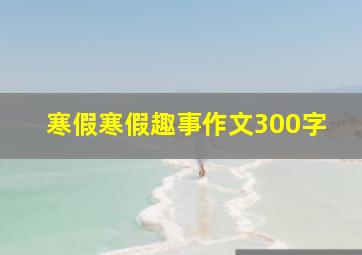 寒假寒假趣事作文300字