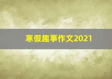 寒假趣事作文2021