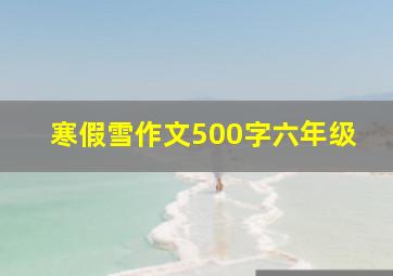 寒假雪作文500字六年级