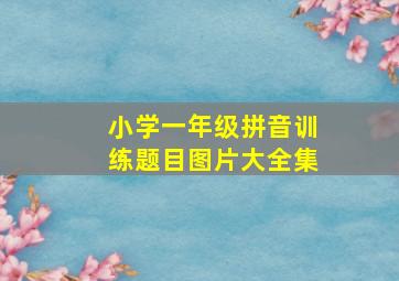 小学一年级拼音训练题目图片大全集