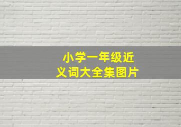 小学一年级近义词大全集图片