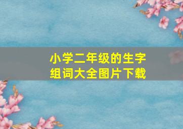 小学二年级的生字组词大全图片下载