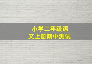 小学二年级语文上册期中测试