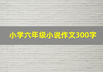 小学六年级小说作文300字