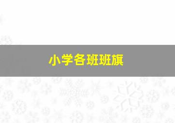 小学各班班旗