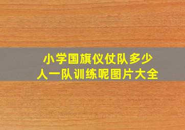 小学国旗仪仗队多少人一队训练呢图片大全