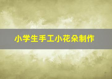 小学生手工小花朵制作