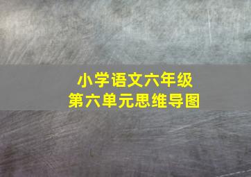 小学语文六年级第六单元思维导图