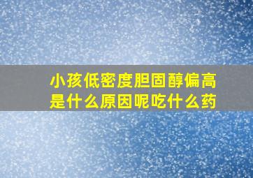 小孩低密度胆固醇偏高是什么原因呢吃什么药