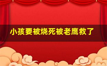 小孩要被烧死被老鹰救了